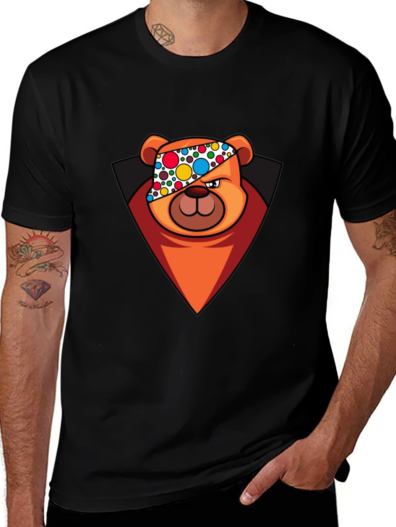 Cool Cartoon Bear T-Shirt