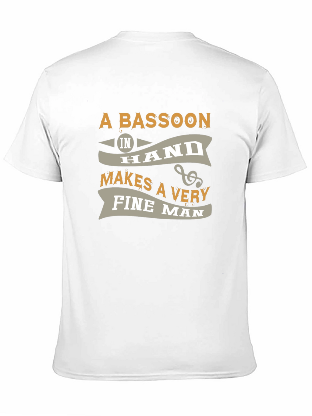 Bassoon Fine Man Graphic Tee - Black