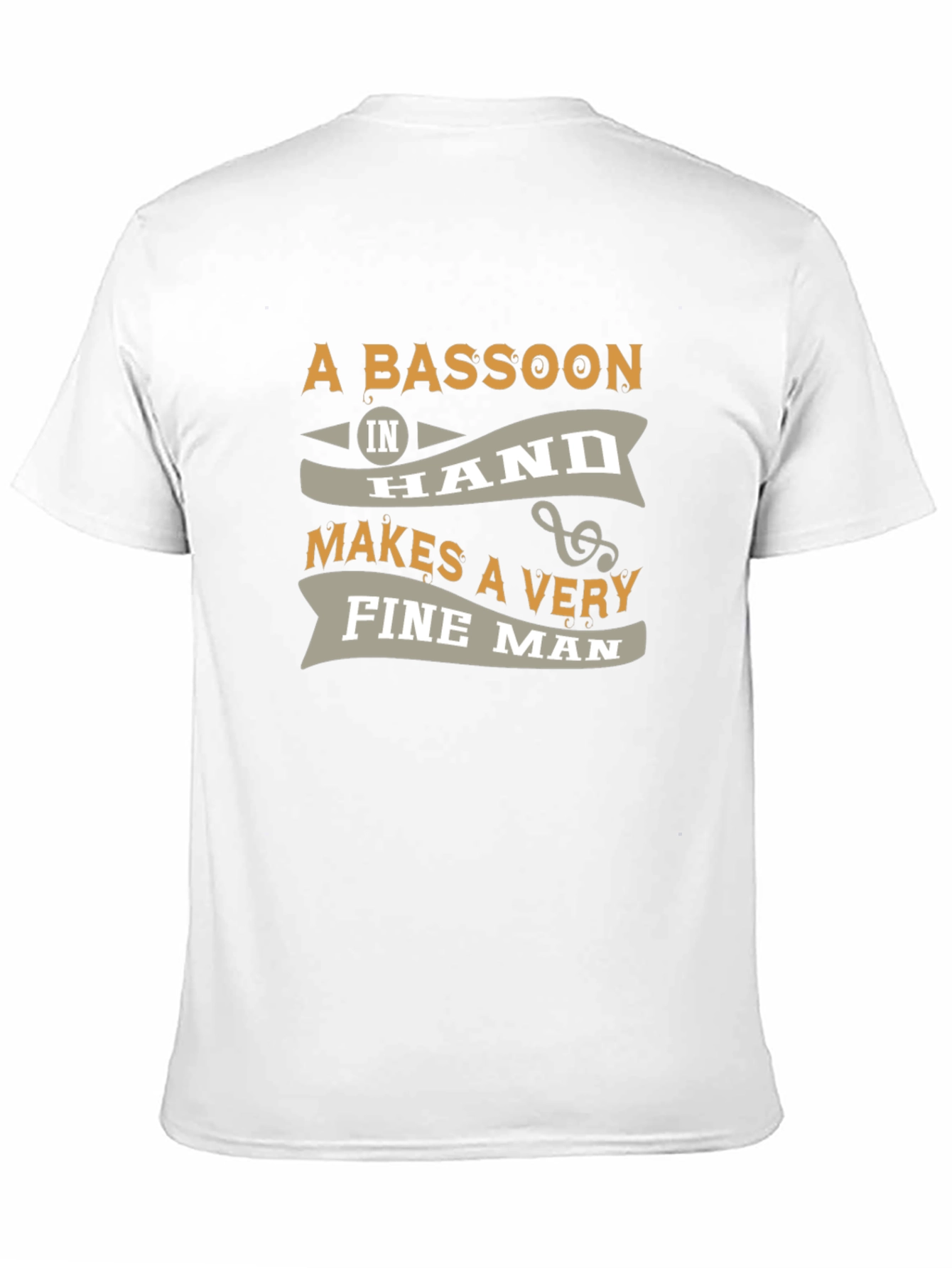 Bassoon Fine Man Graphic Tee - Black