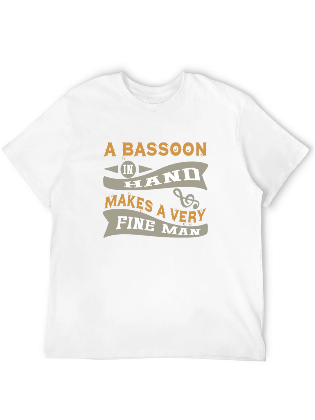 Bassoon Fine Man Graphic Tee - Black