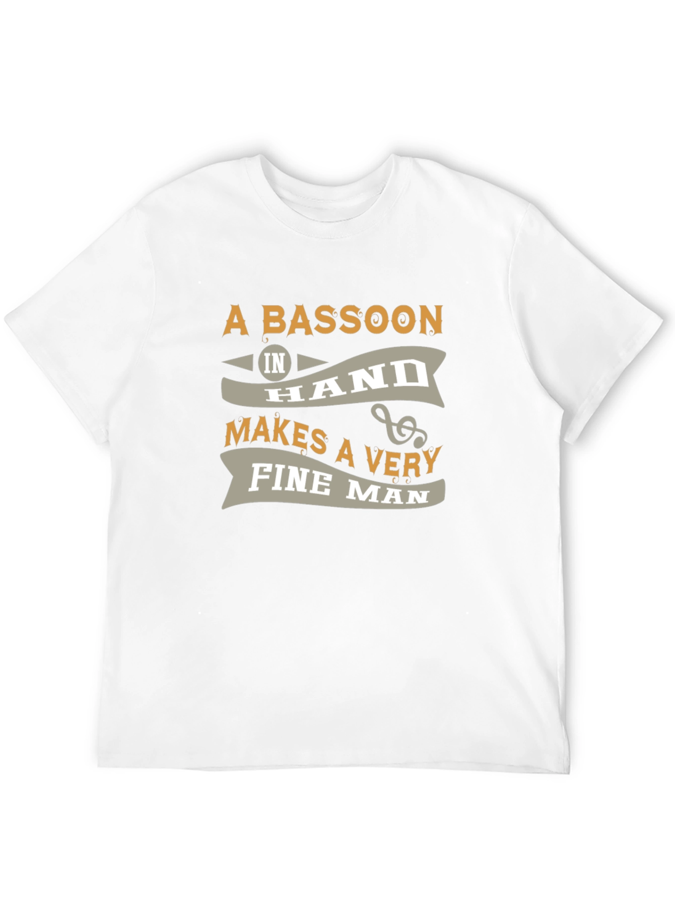 Bassoon Fine Man Graphic Tee - Black