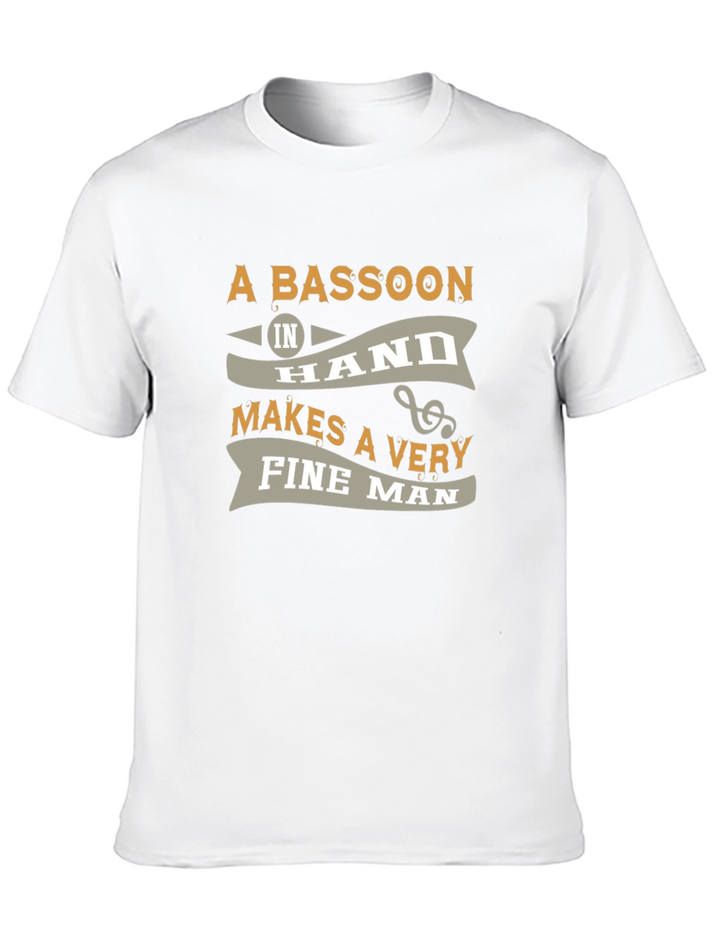 Bassoon Fine Man Graphic Tee - Black