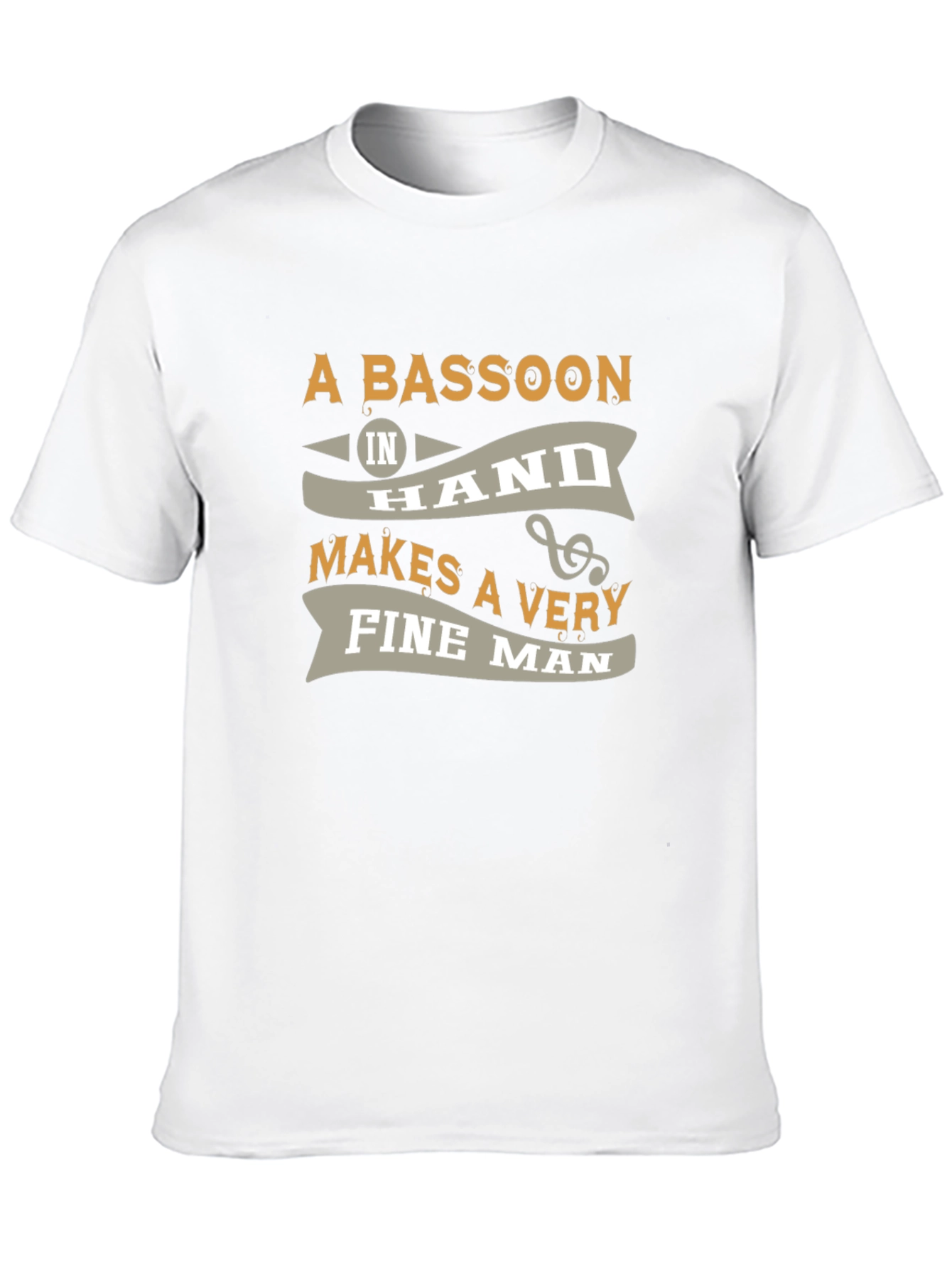 Bassoon Fine Man Graphic Tee - Black