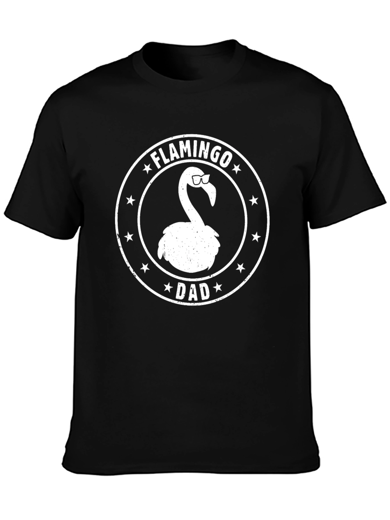 Flamingo Dad Graphic T-Shirt - Fun Fathers Day Gift