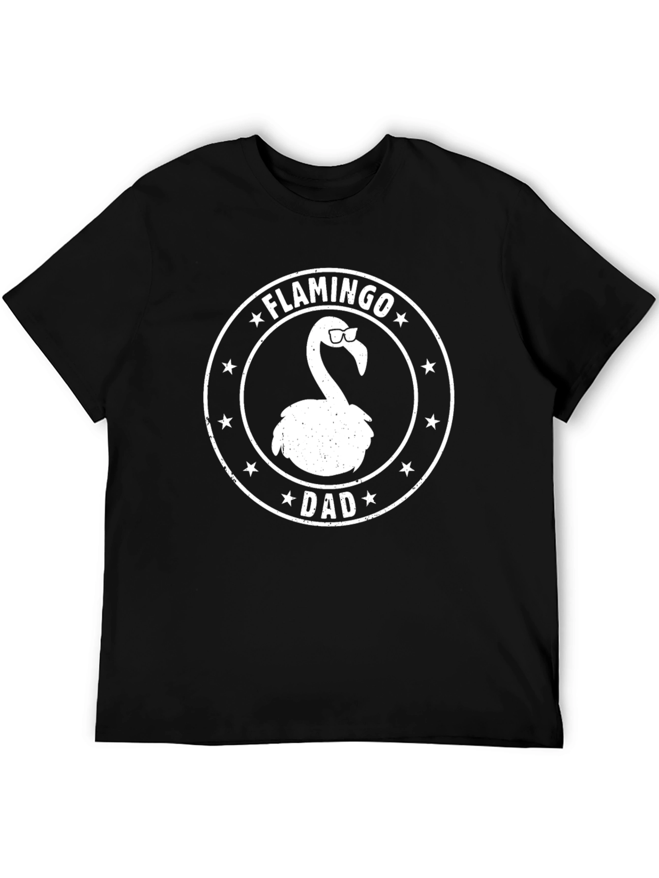 Flamingo Dad Graphic T-Shirt - Fun Fathers Day Gift