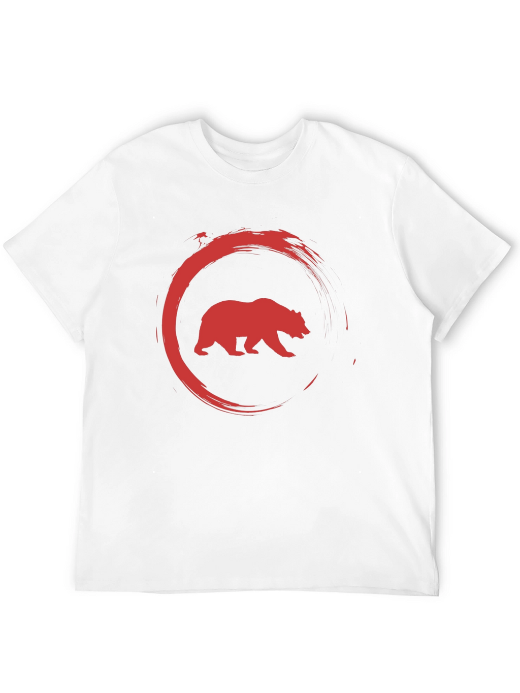 Bear Circle Graphic Tee - Cool Casual Style