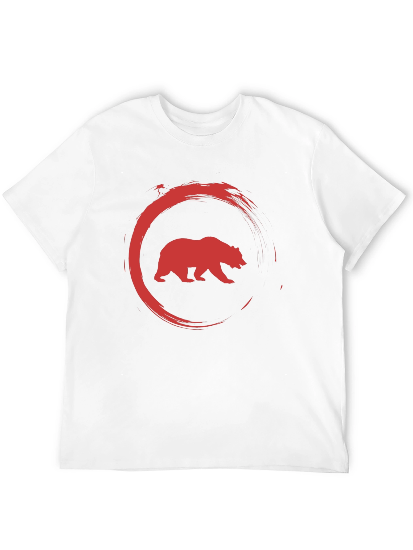 Bear Circle Graphic Tee - Cool Casual Style