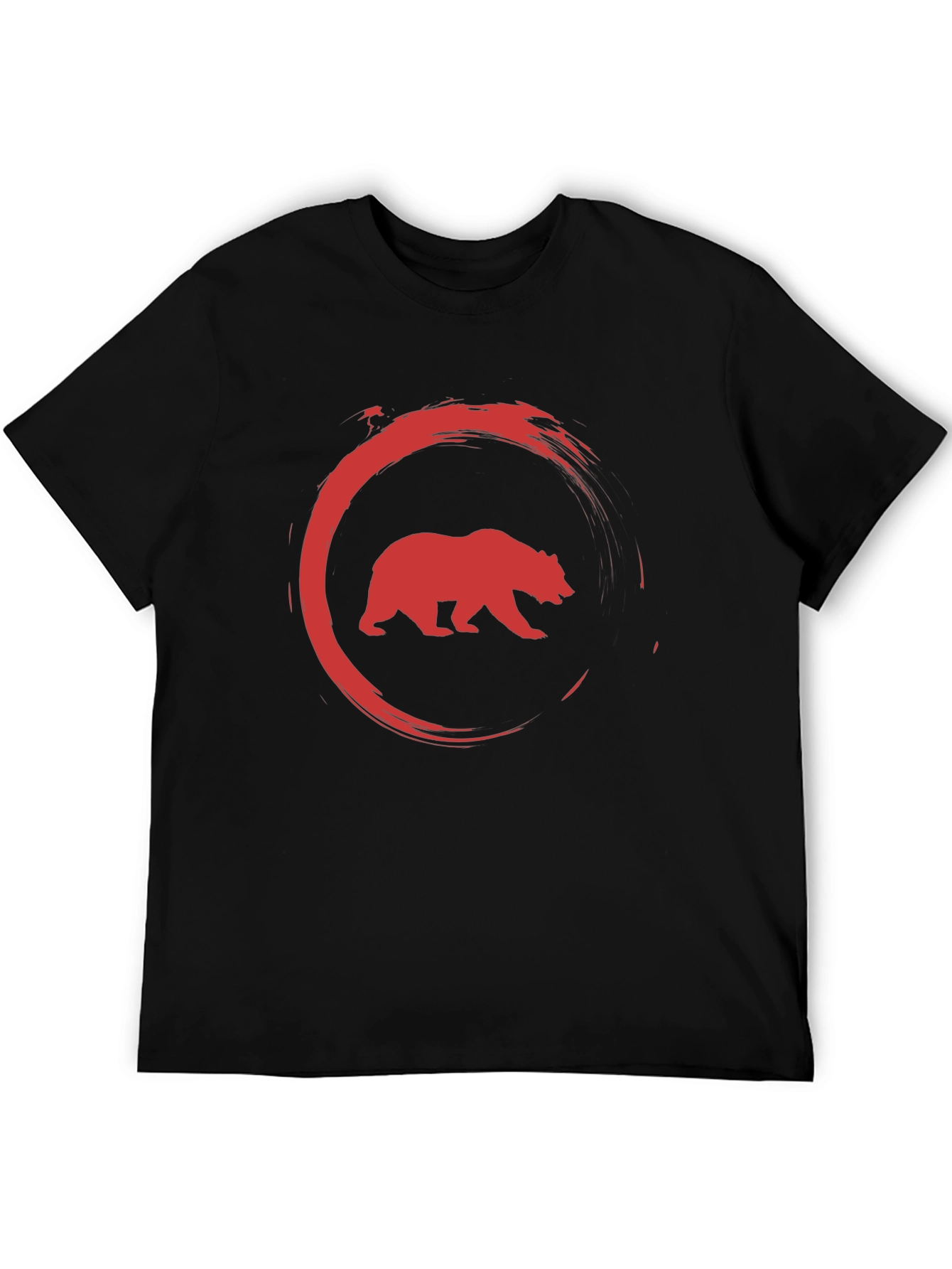 Bear Circle Graphic Tee - Cool Casual Style