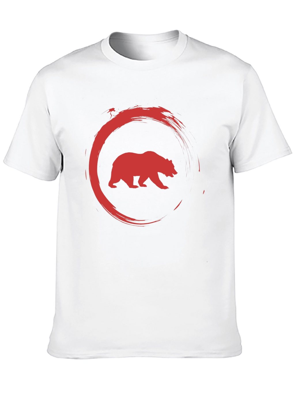 Bear Circle Graphic Tee - Cool Casual Style