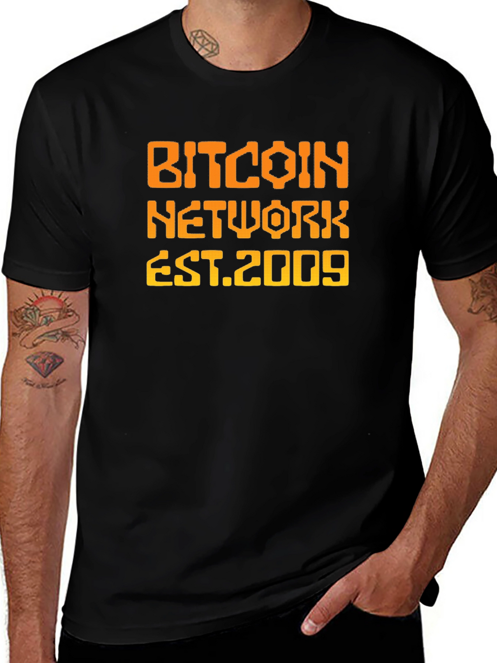 Bitcoin Network EST 2009 Graphic T-Shirt