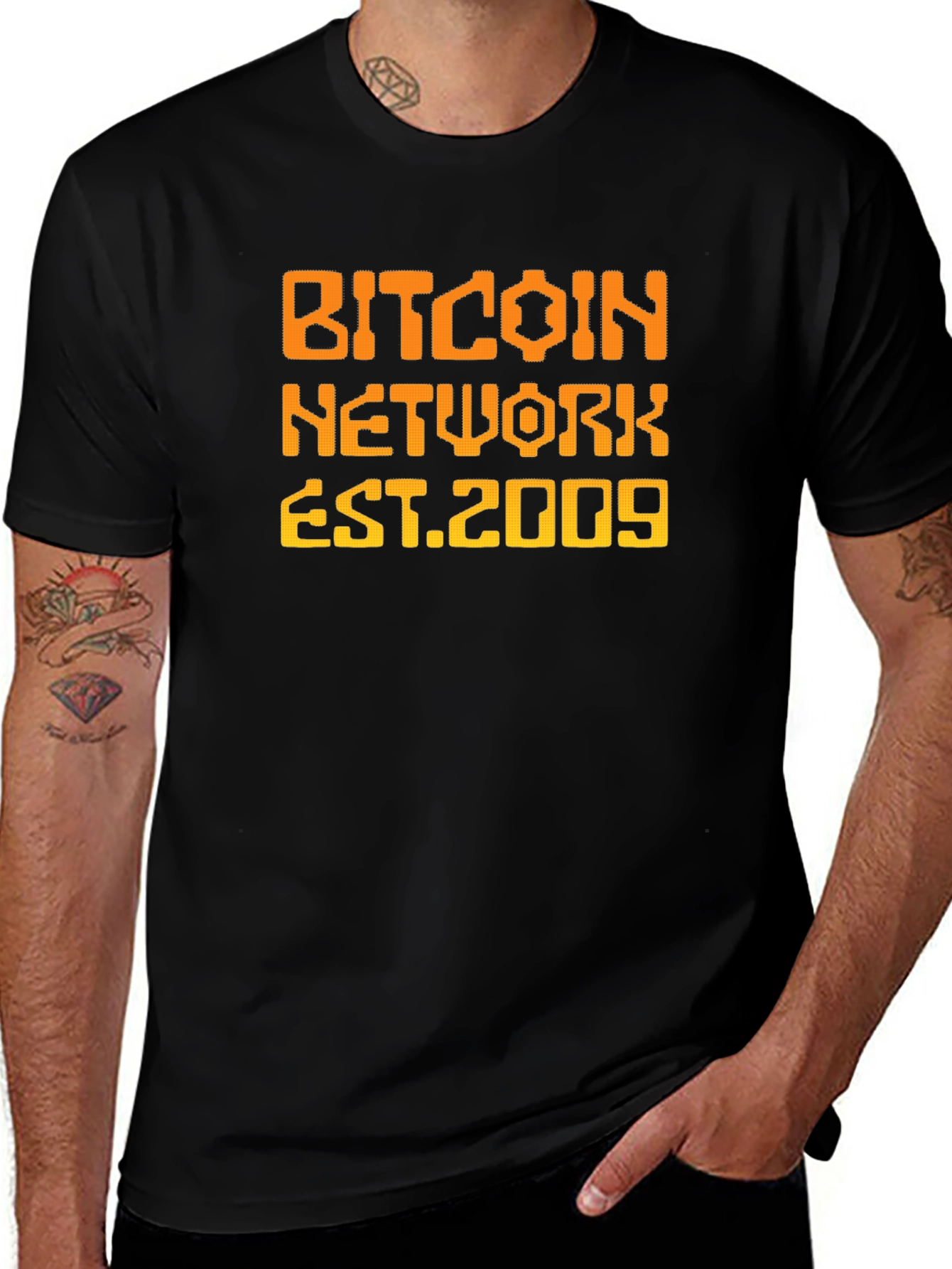 Bitcoin Network EST 2009 Graphic T-Shirt