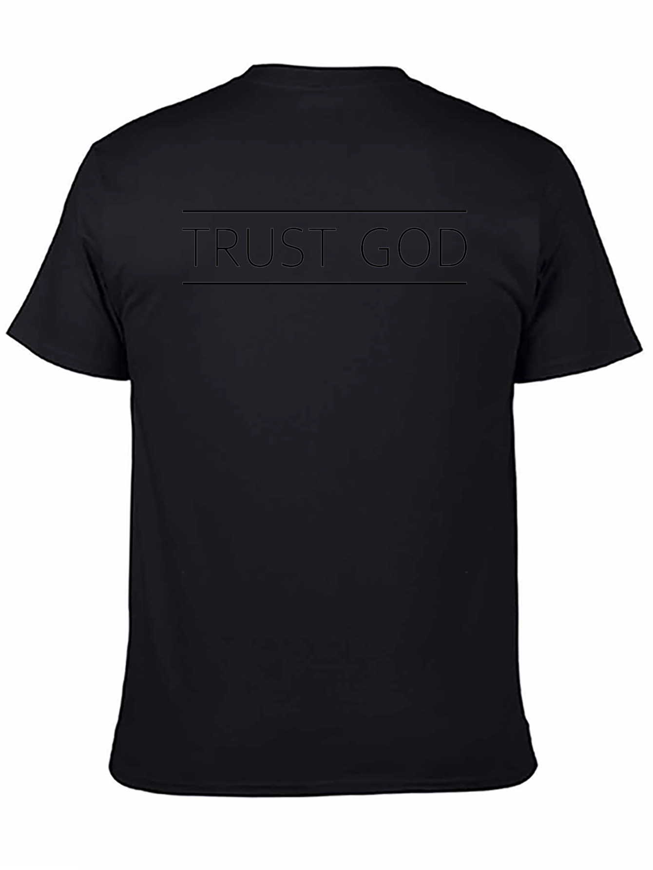Trust God Black Graphic T-Shirt