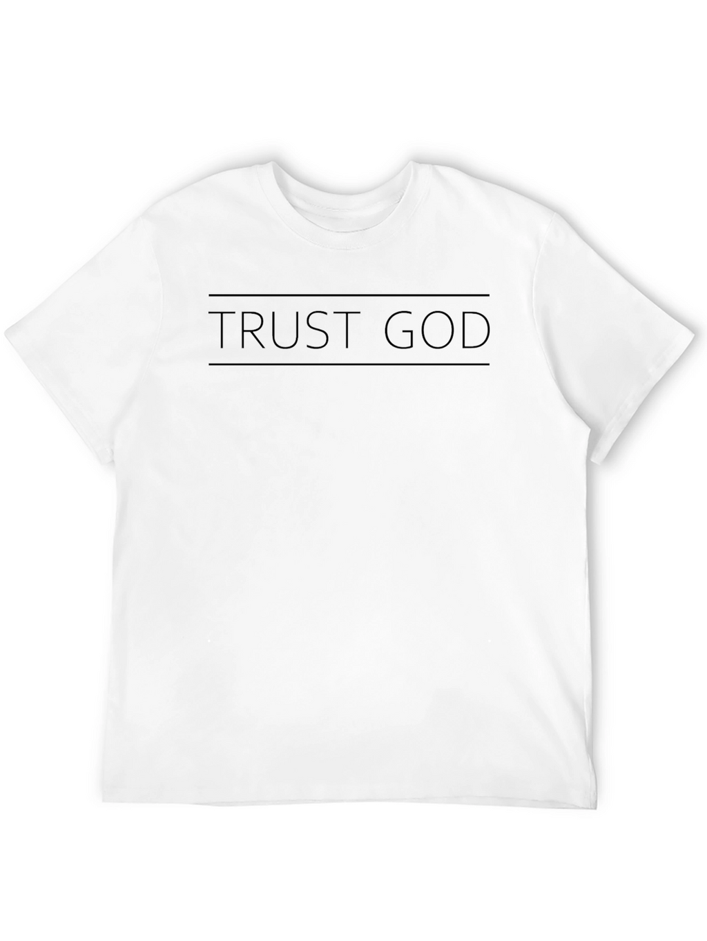 Trust God Black Graphic T-Shirt