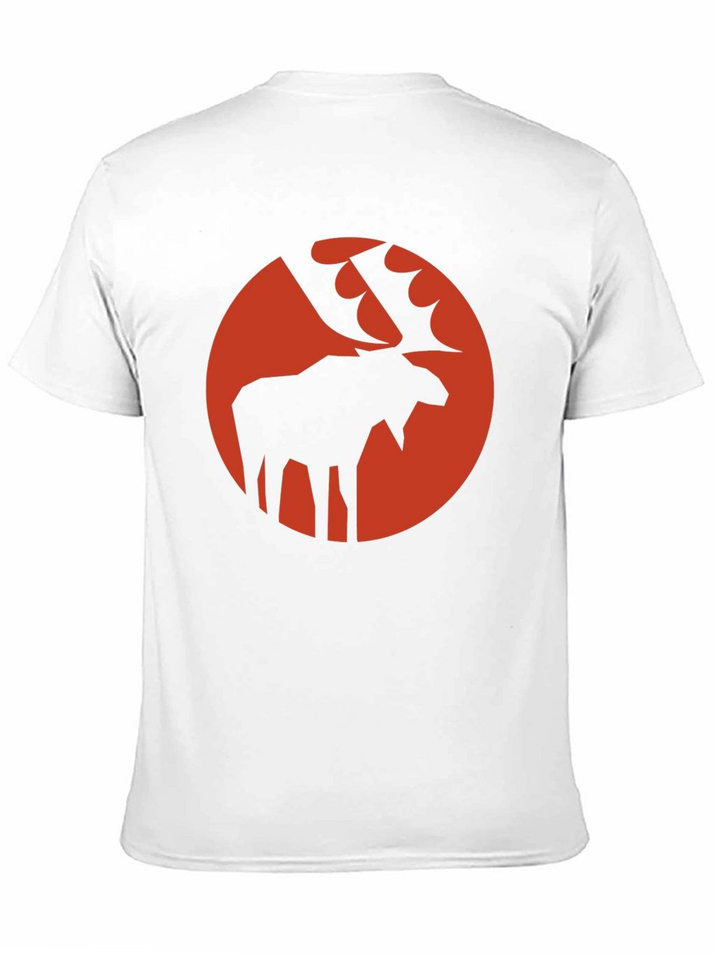 Moose Silhouette Graphic Tee - Stylish Black T-Shirt