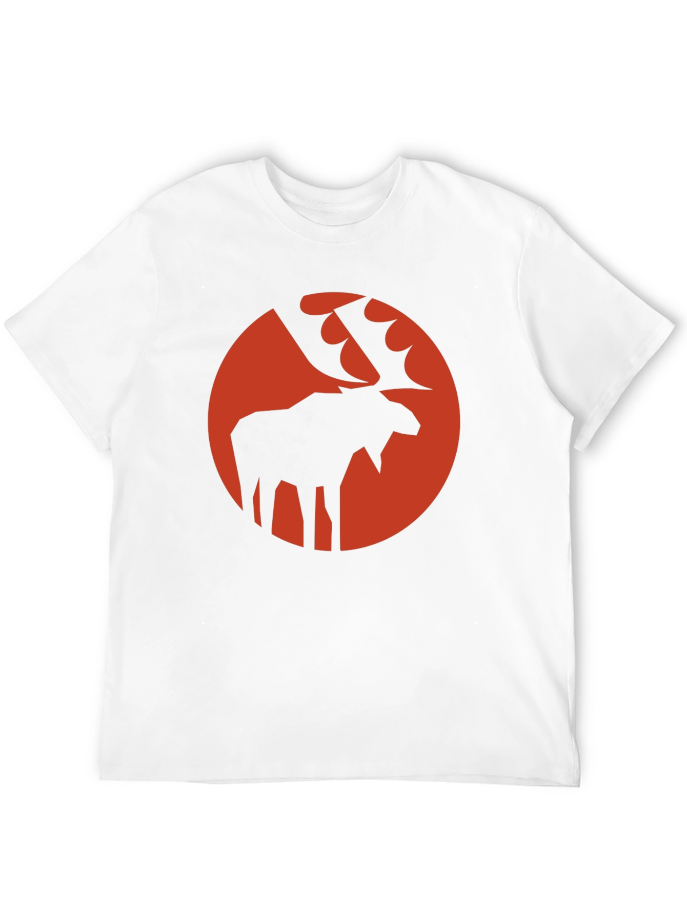 Moose Silhouette Graphic Tee - Stylish Black T-Shirt