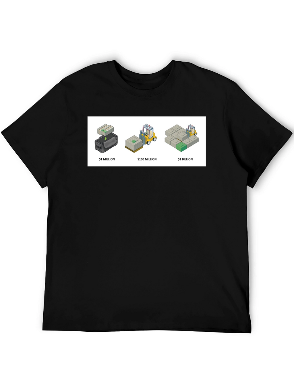 Money Graphic T-Shirt - Wealth Visualization