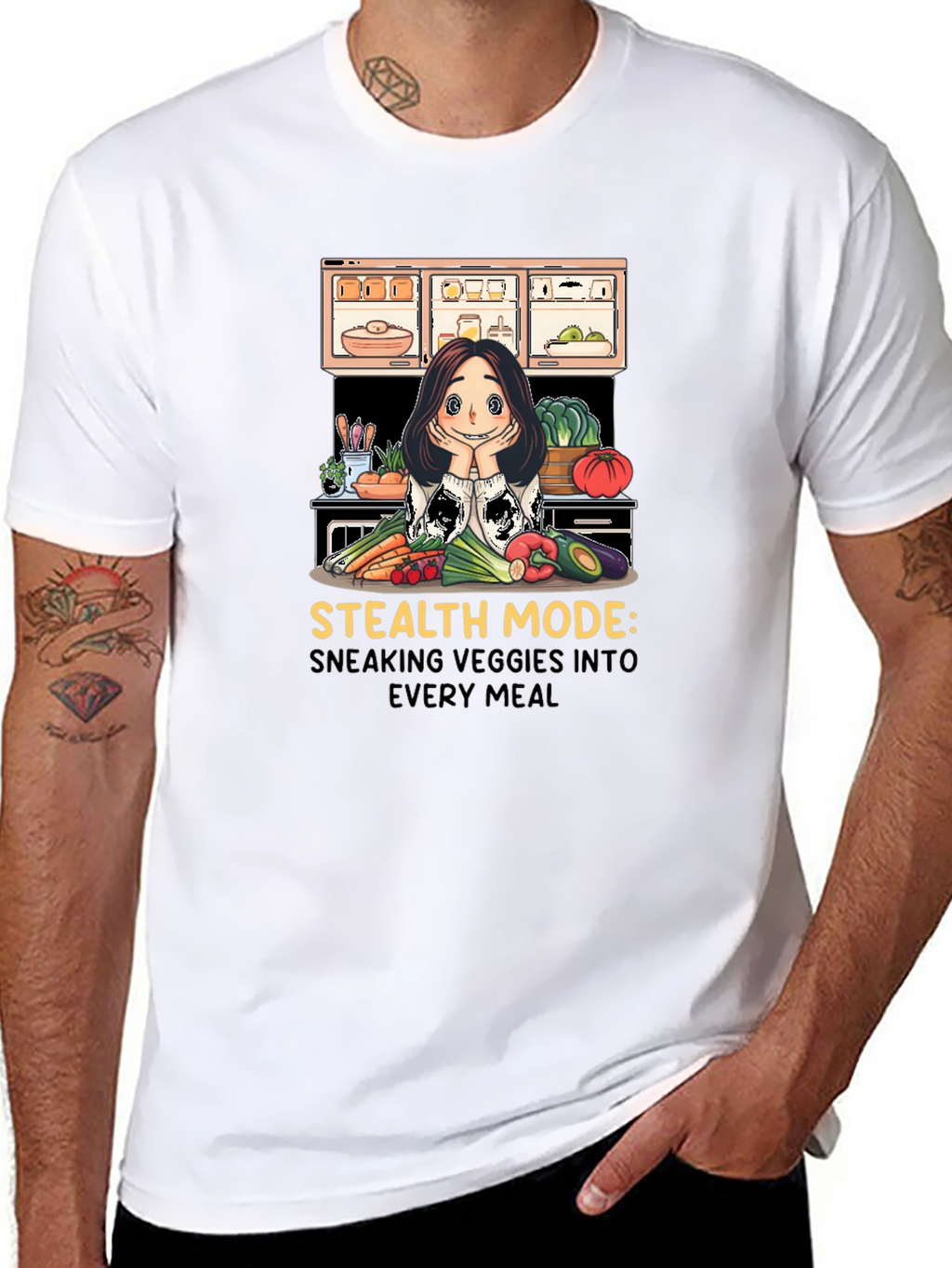 Stealth Veggie T-Shirt: Sneaking Veggies Into Every Meal