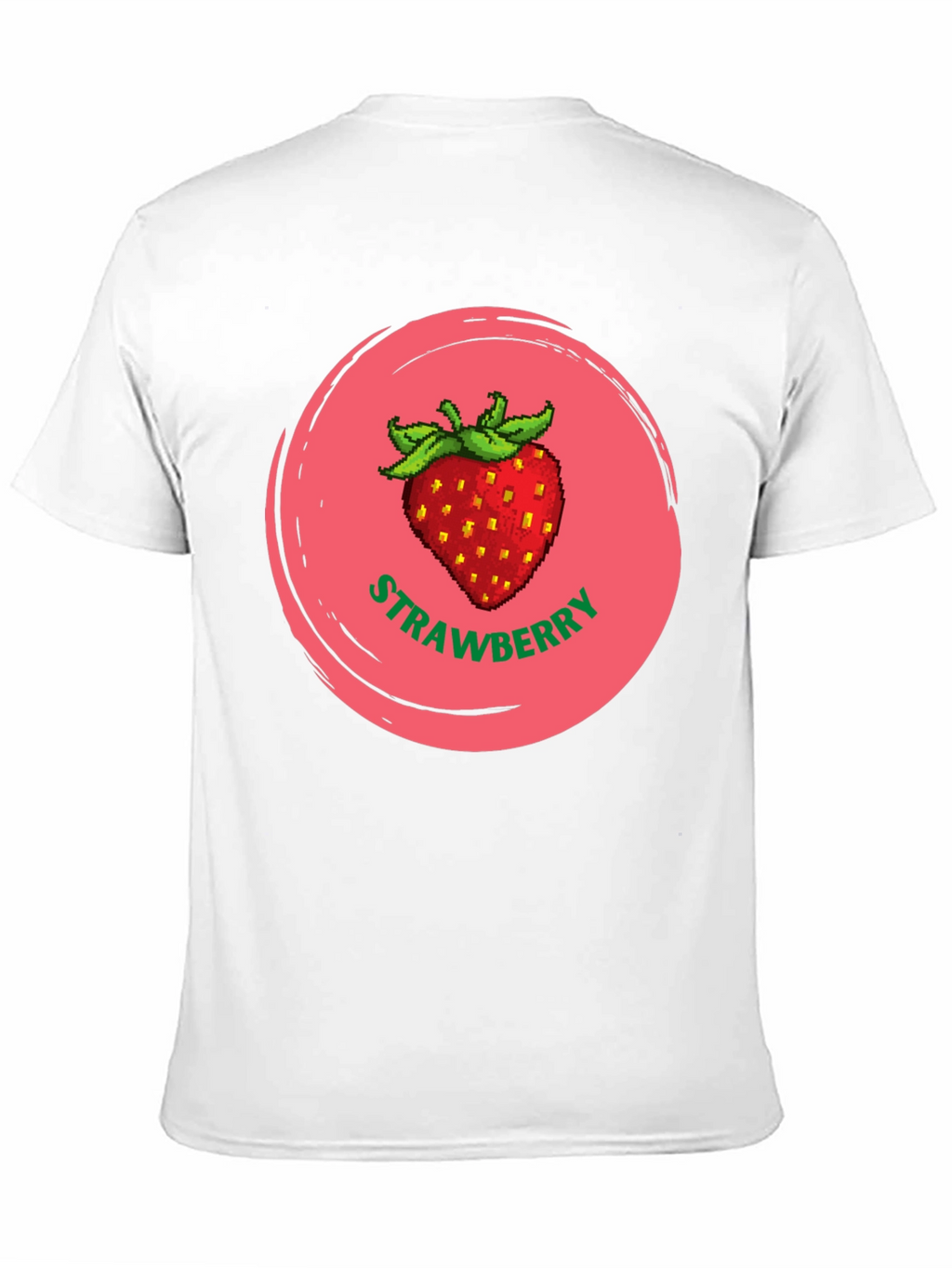 Strawberry Graphic Black T-Shirt