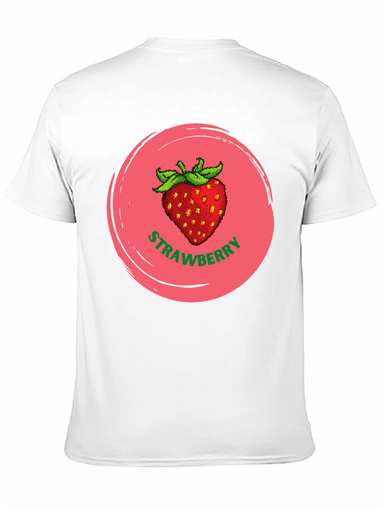 Strawberry Graphic Black T-Shirt