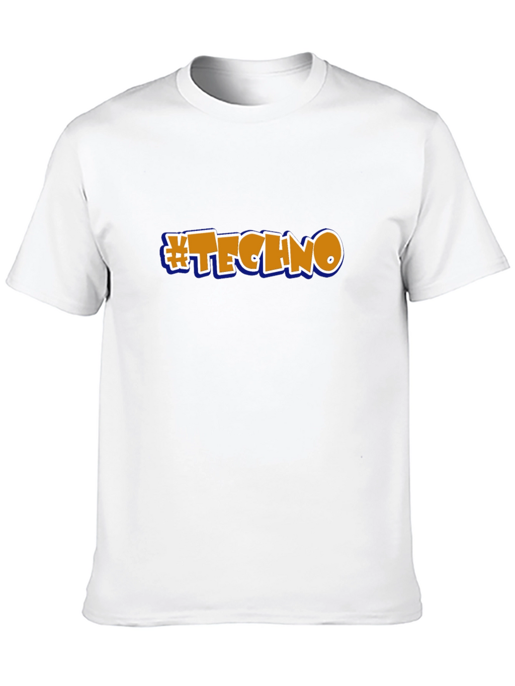 #Techno Black Graphic T-Shirt - Music Lover Tee