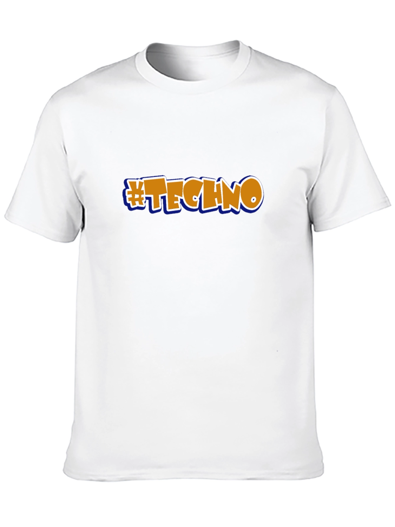 #Techno Black Graphic T-Shirt - Music Lover Tee