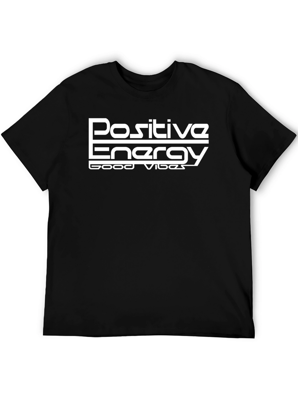Positive Energy Good Vibes Black Graphic Tee