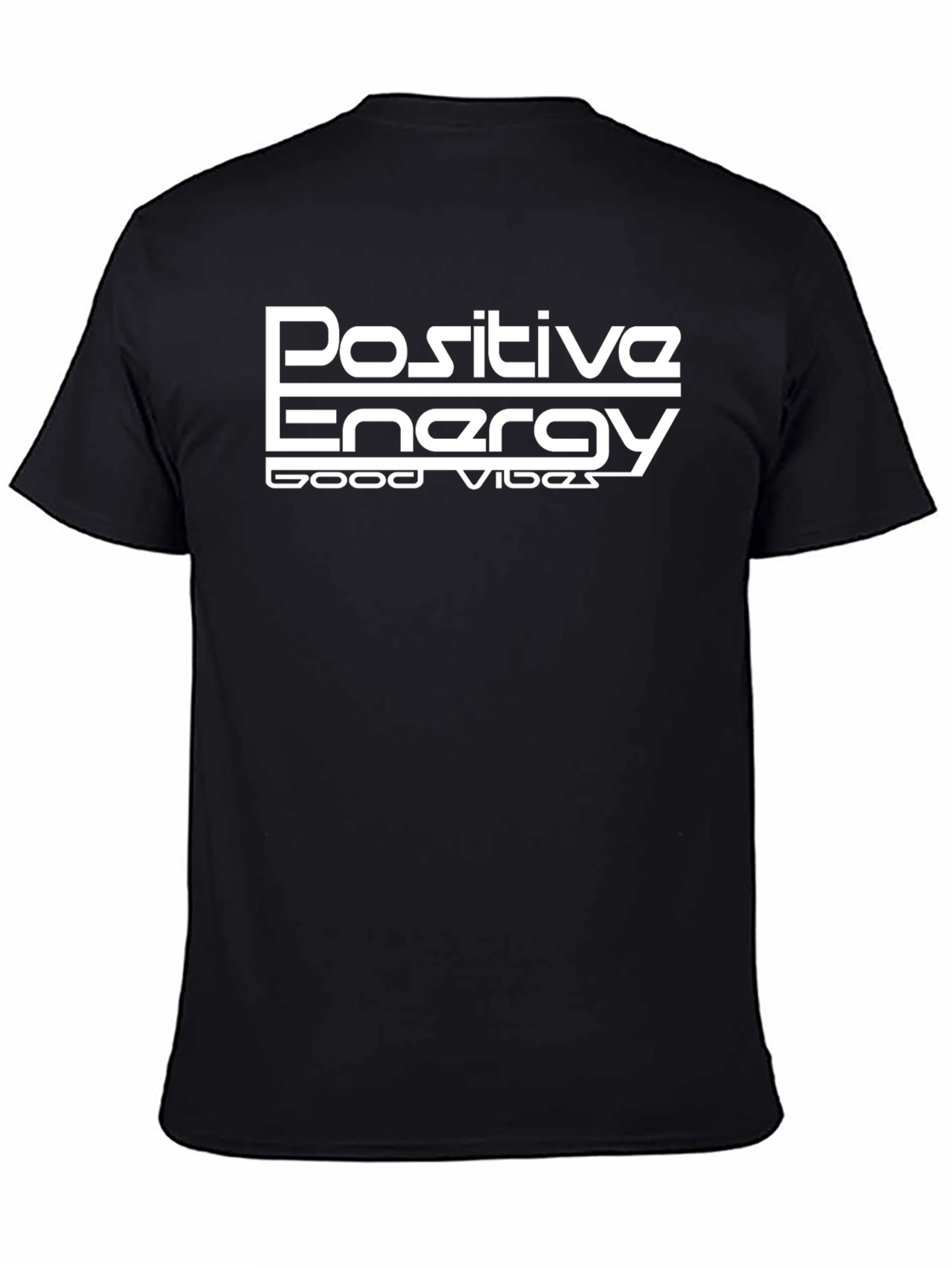 Positive Energy Good Vibes Black Graphic Tee
