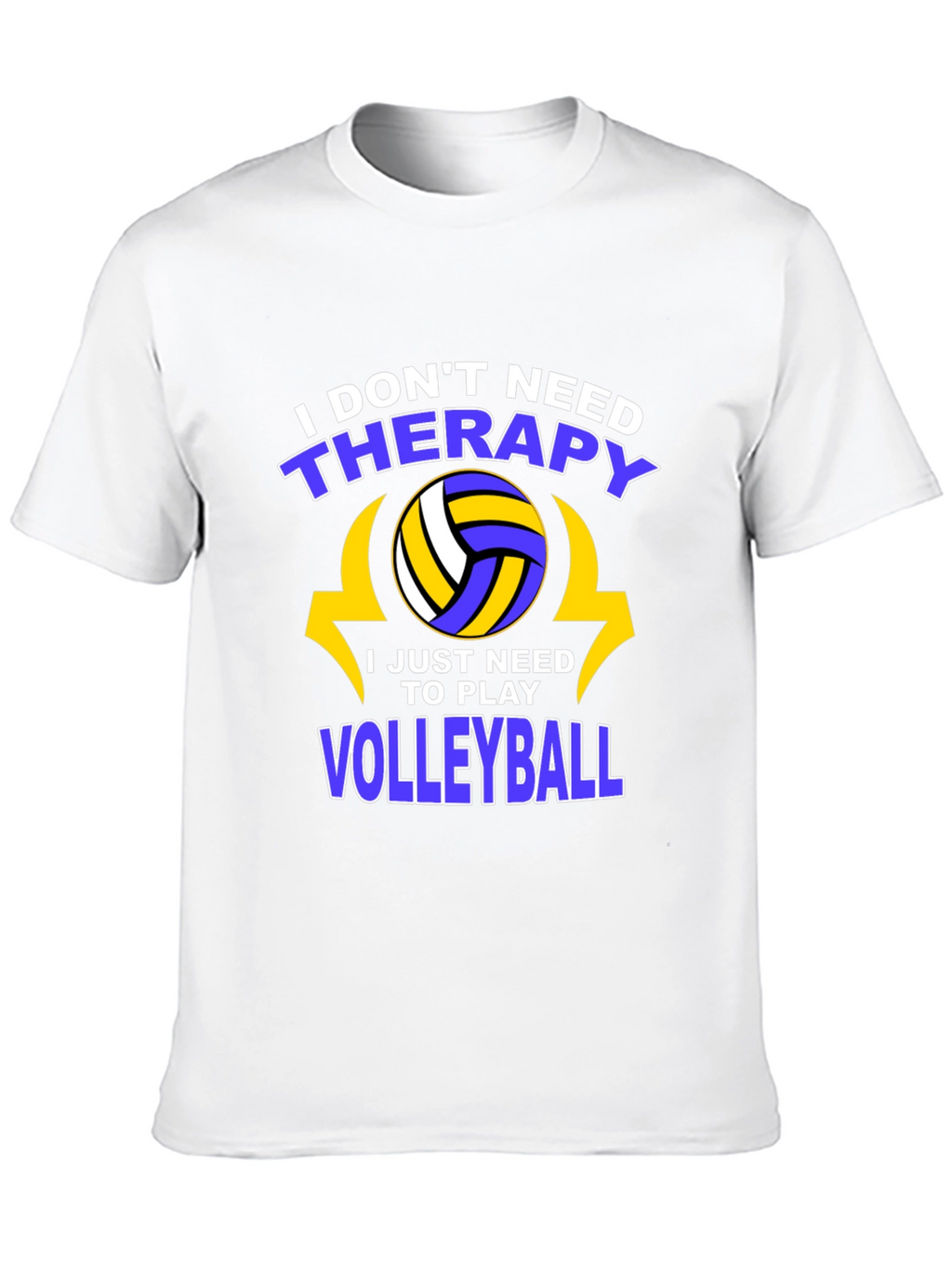 Volleyball Therapy T-Shirt - Play More Stress Less!