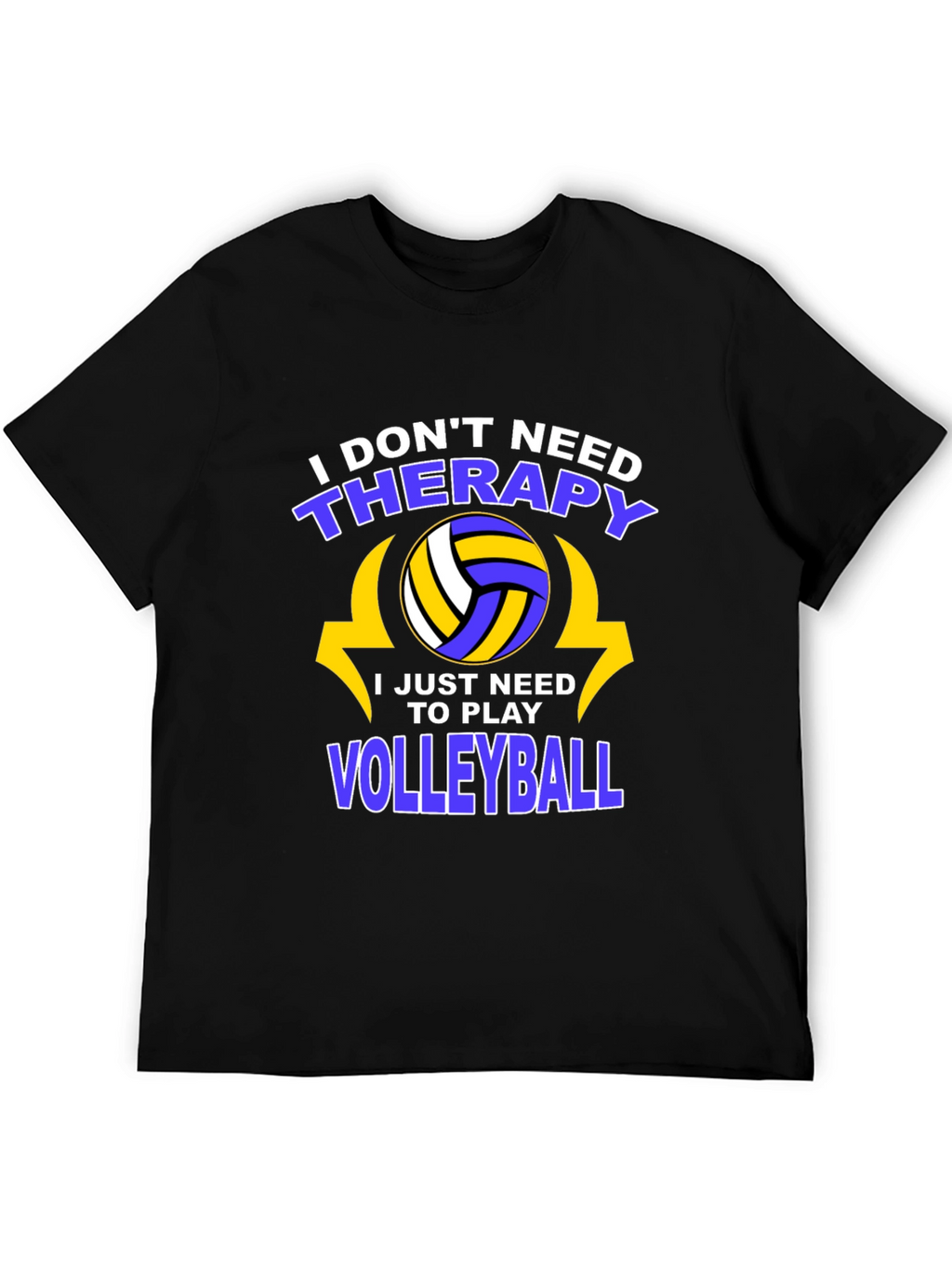 Volleyball Therapy T-Shirt - Play More Stress Less!