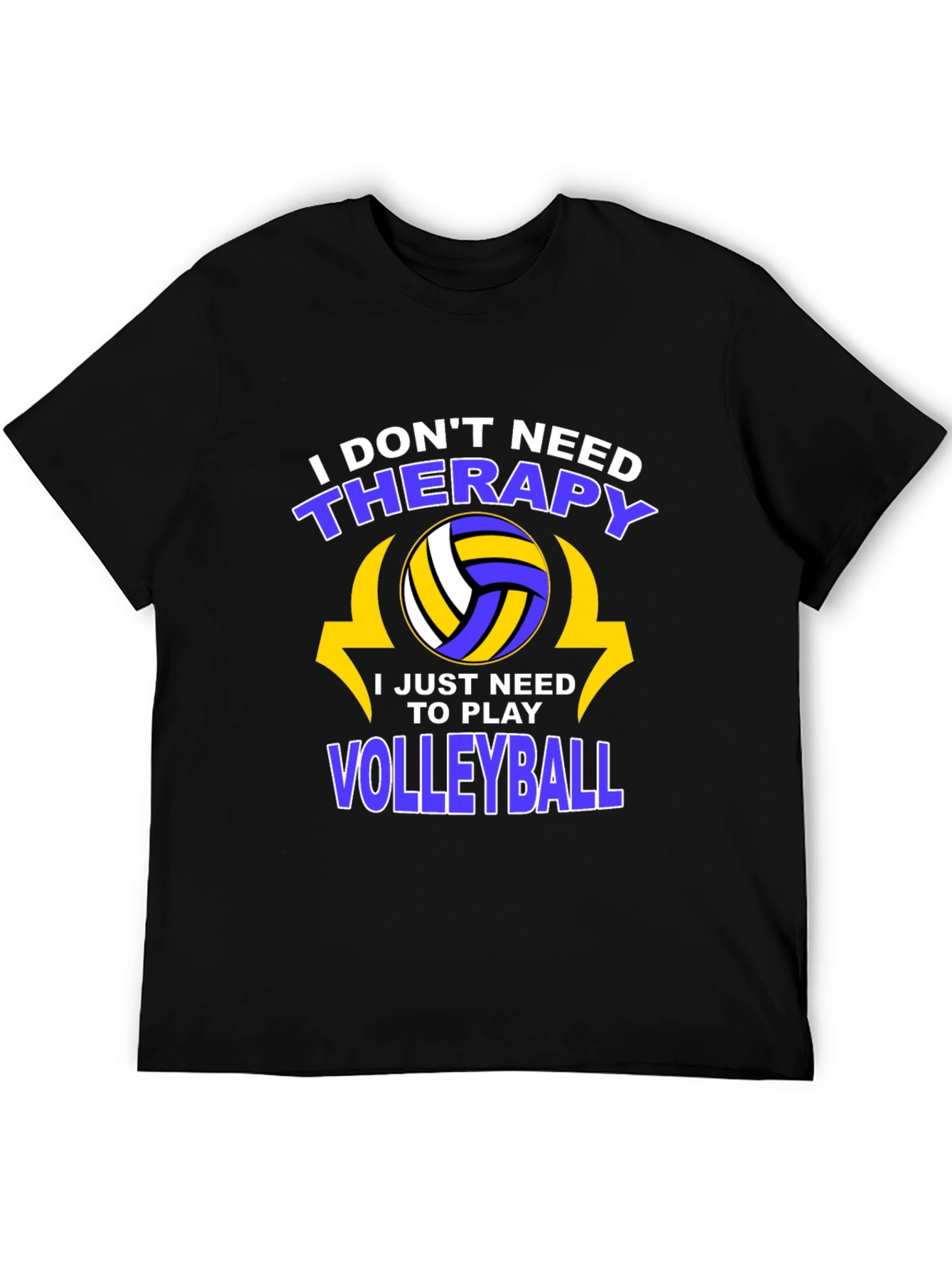 Volleyball Therapy T-Shirt - Play More Stress Less!
