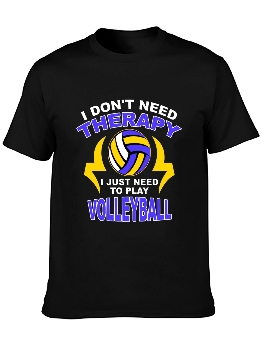 Volleyball Therapy T-Shirt - Play More Stress Less!