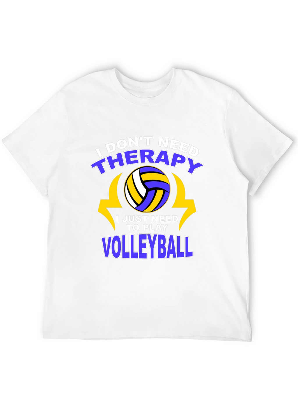 Volleyball Therapy T-Shirt - Play More Stress Less!