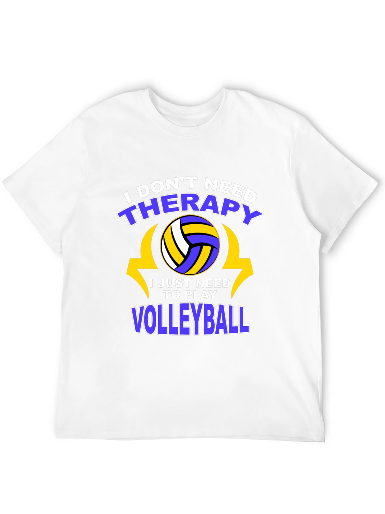 Volleyball Therapy T-Shirt - Play More Stress Less!