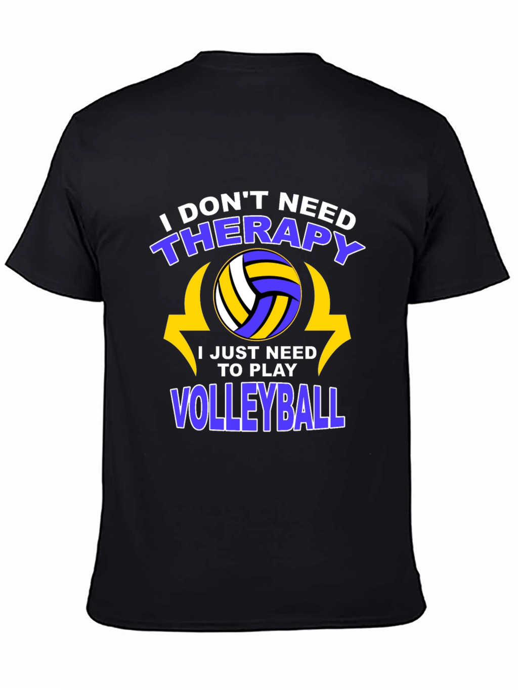 Volleyball Therapy T-Shirt - Play More Stress Less!