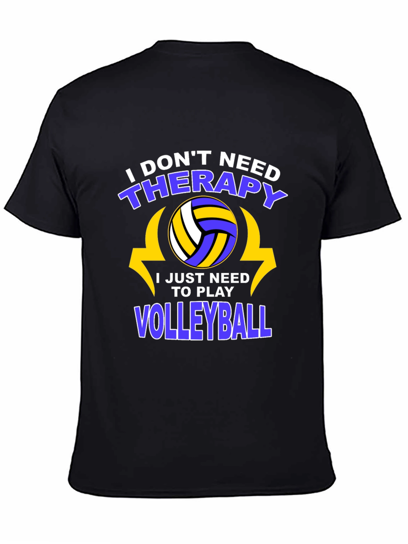 Volleyball Therapy T-Shirt - Play More Stress Less!