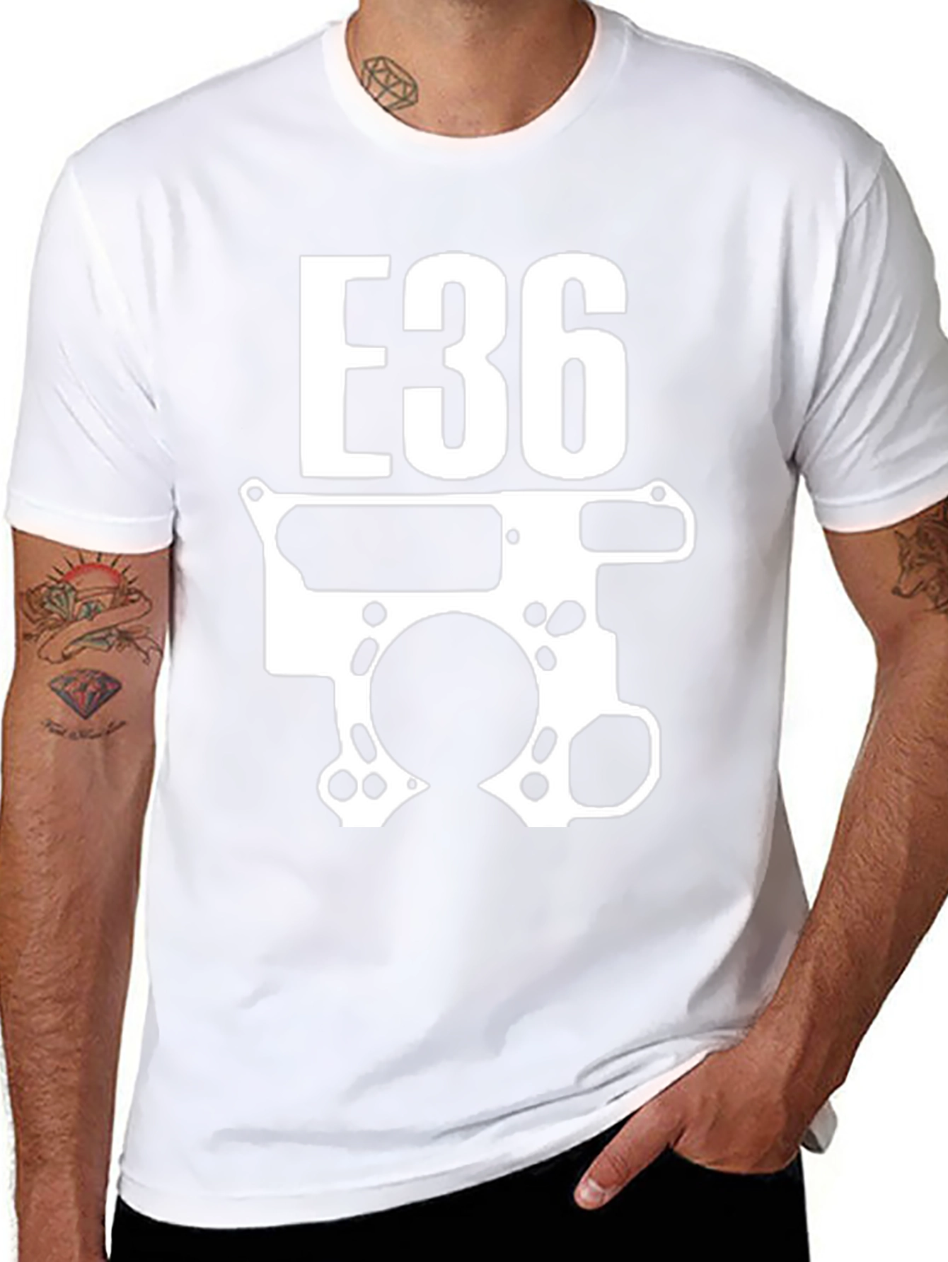 E36 Engine T-Shirt - Car Enthusiast Tee