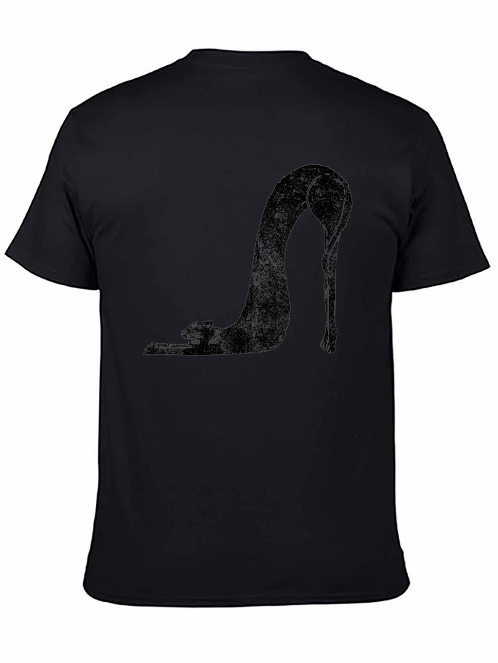 Black Cat Stretch T-Shirt - Unique Graphic Tee