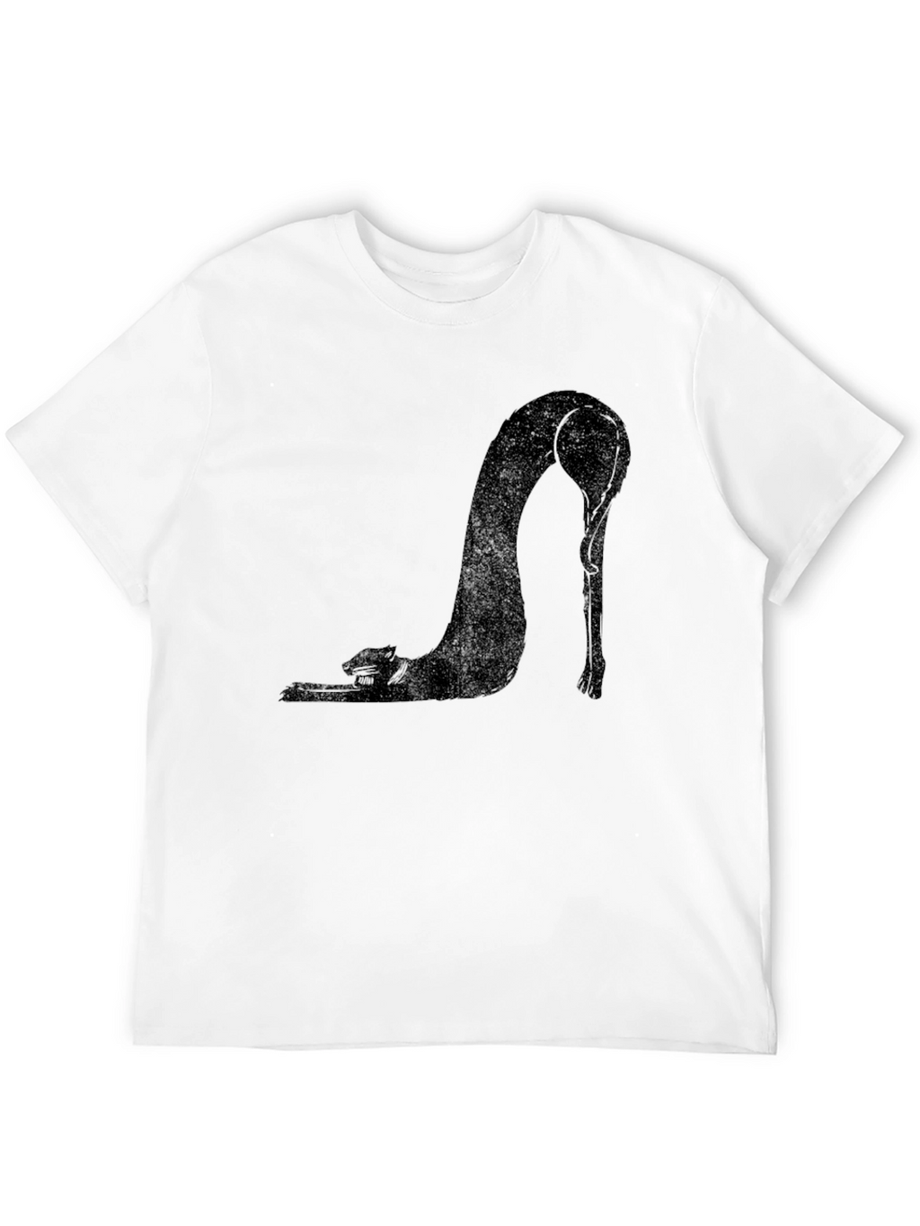Black Cat Stretch T-Shirt - Unique Graphic Tee