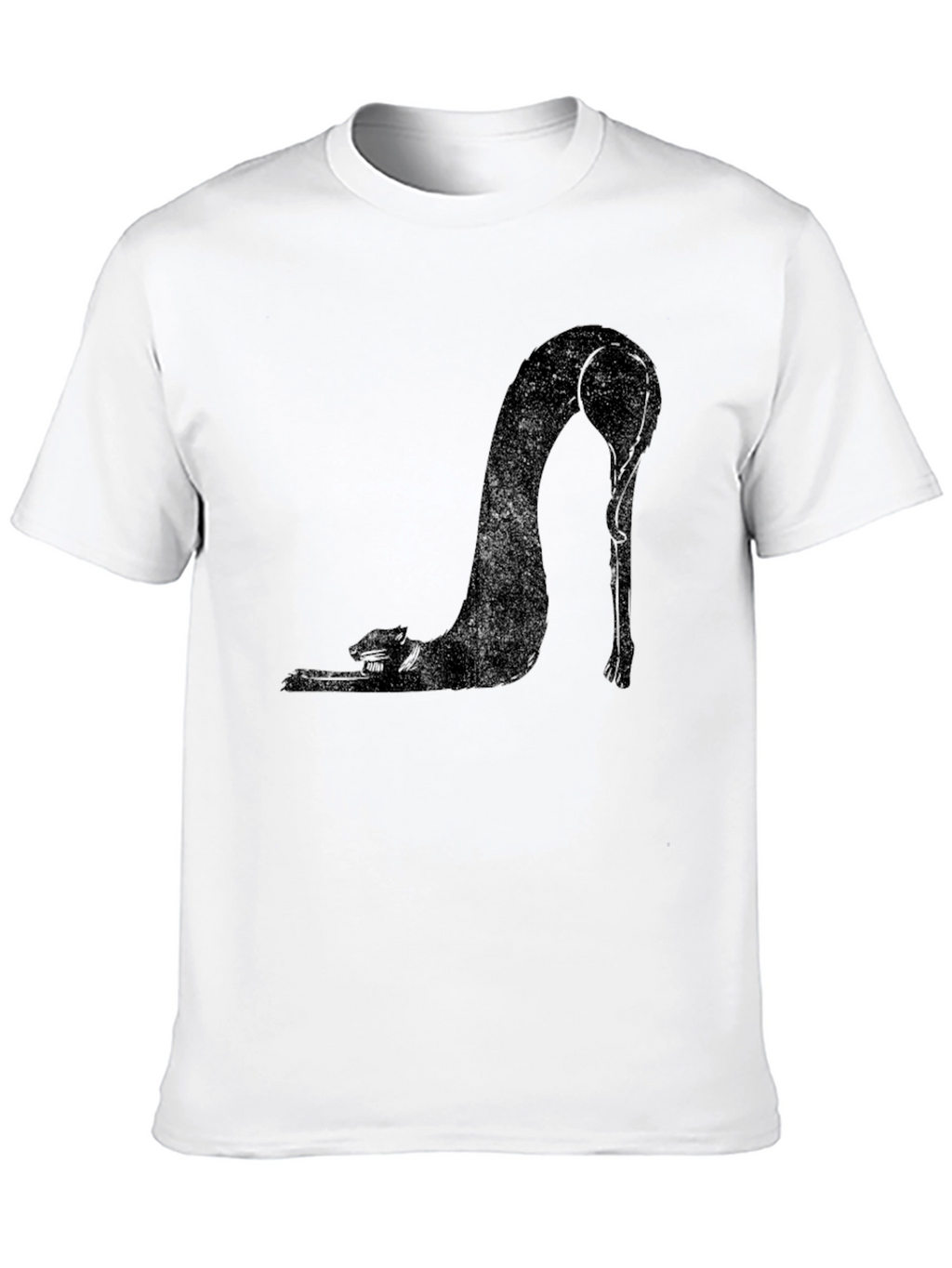 Black Cat Stretch T-Shirt - Unique Graphic Tee