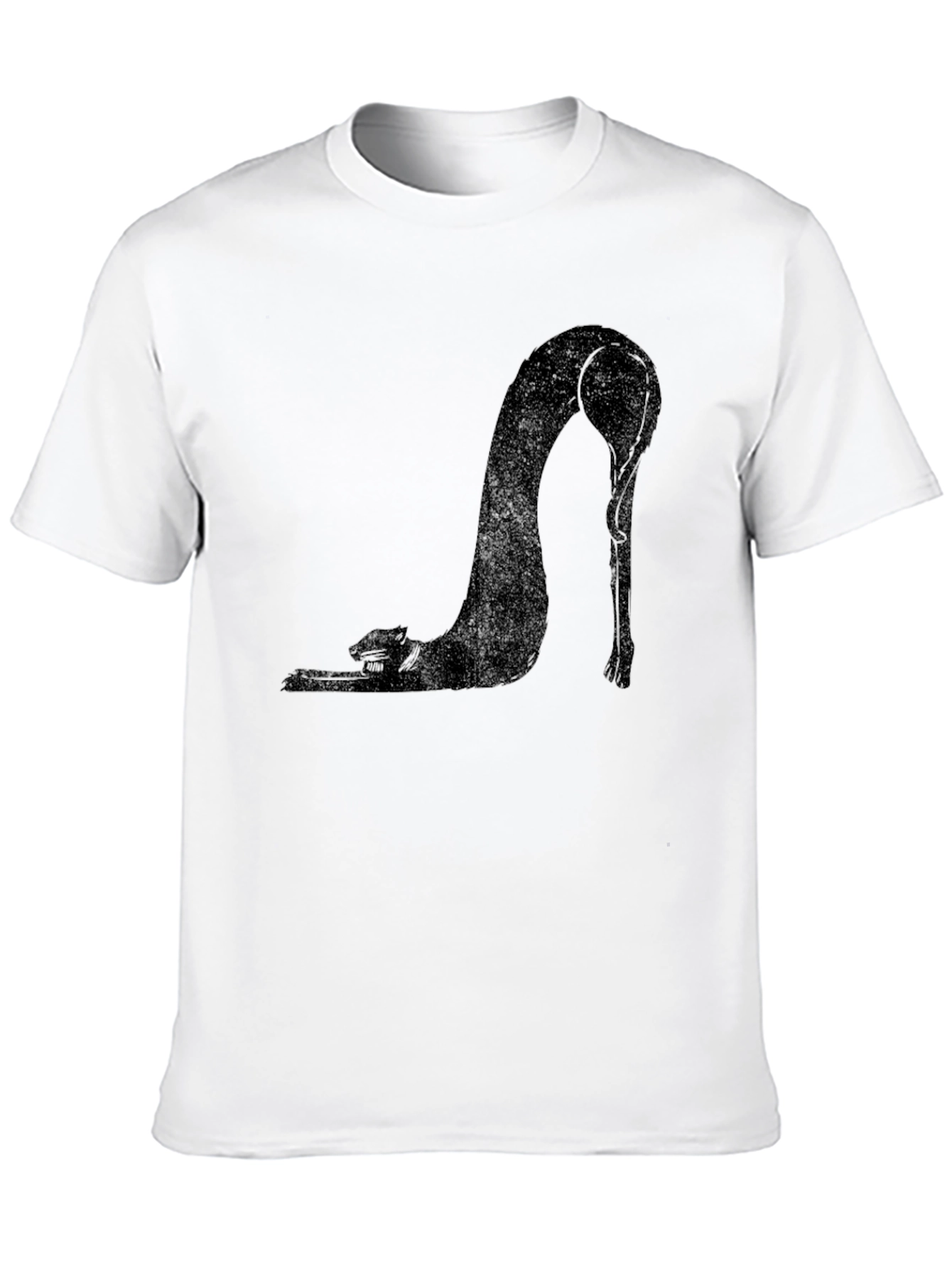 Black Cat Stretch T-Shirt - Unique Graphic Tee