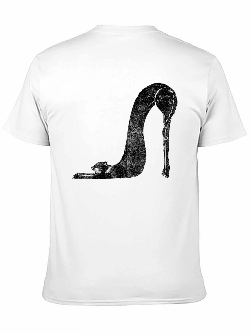 Black Cat Stretch T-Shirt - Unique Graphic Tee