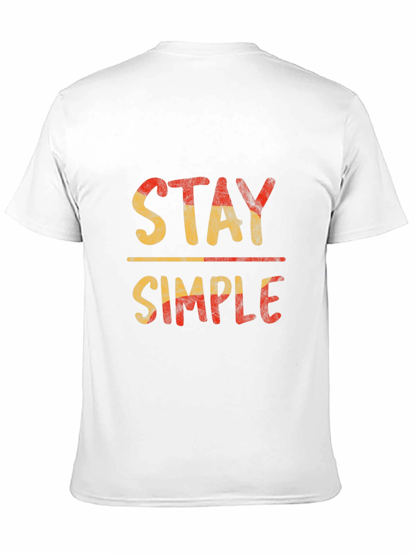Stay Simple Graphic Tee - Black Casual T-Shirt