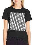 Bitcoin Pattern Black T-Shirt - Crypto Currency Tee