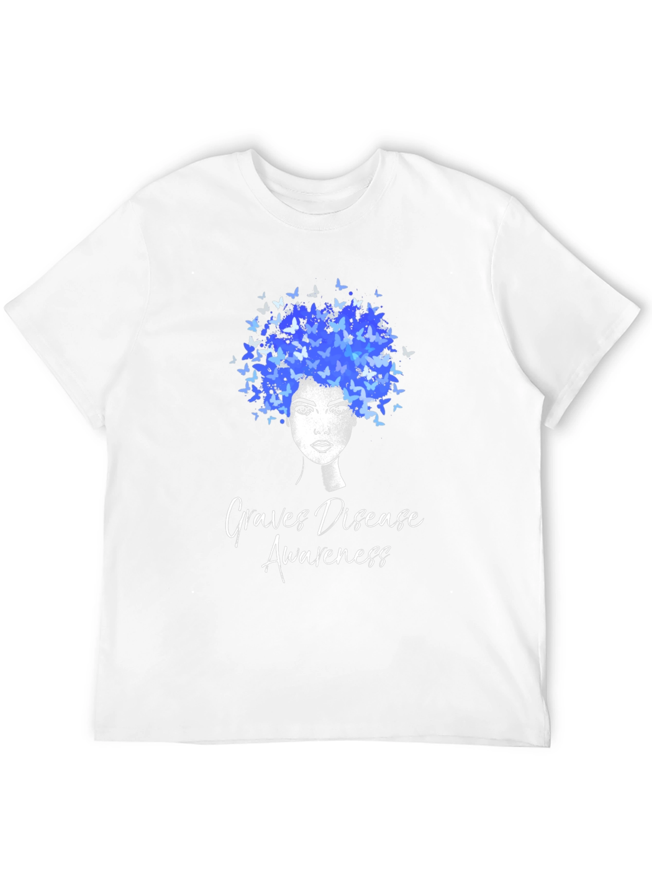 Graves Disease Awareness Butterfly Afro T-Shirt