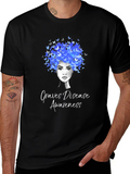 Graves Disease Awareness Butterfly Afro T-Shirt