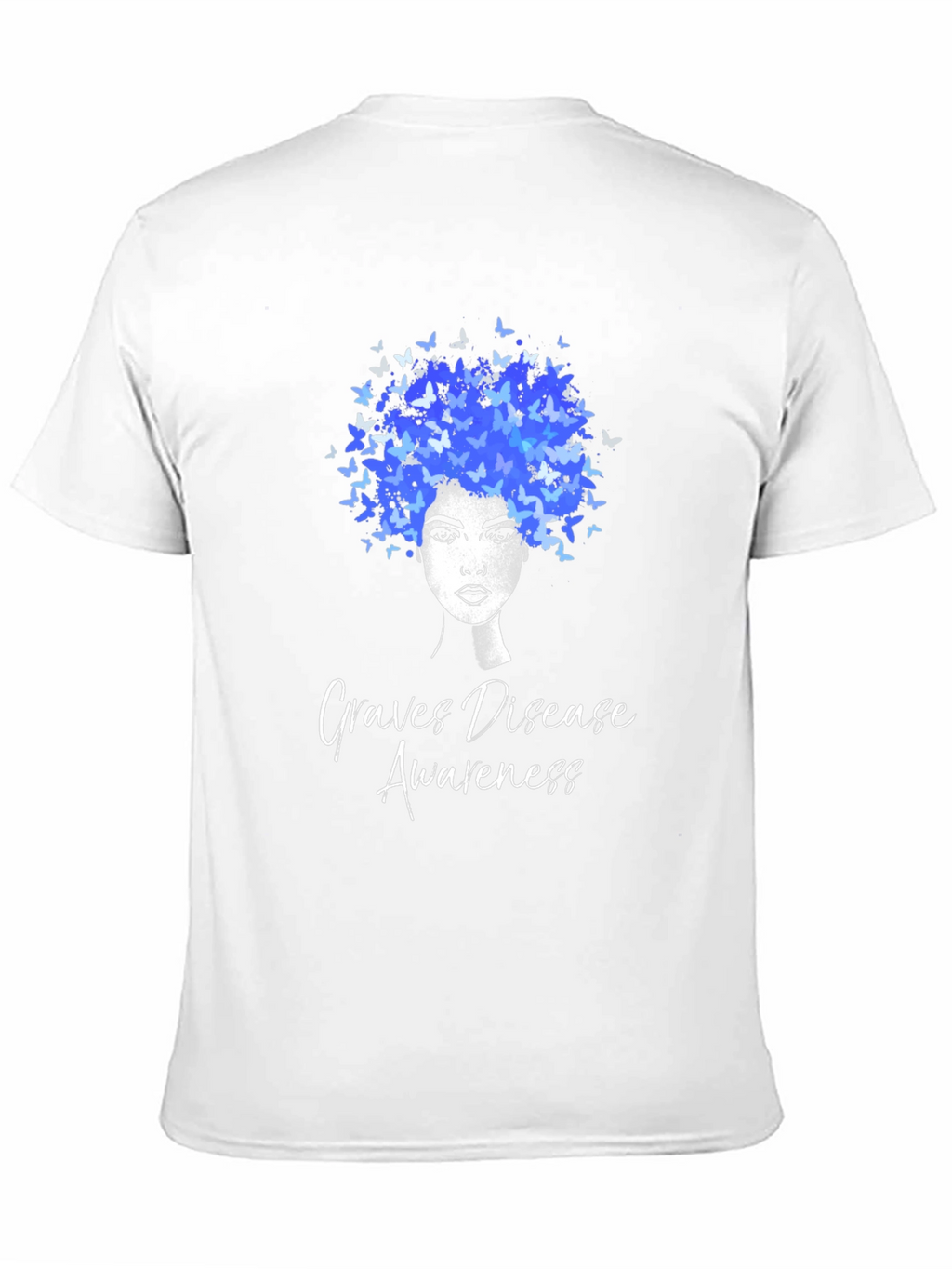 Graves Disease Awareness Butterfly Afro T-Shirt