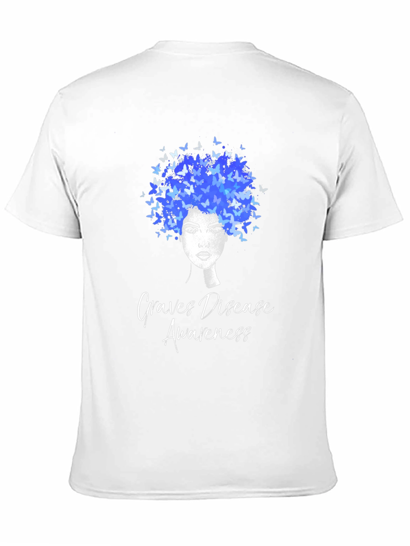 Graves Disease Awareness Butterfly Afro T-Shirt