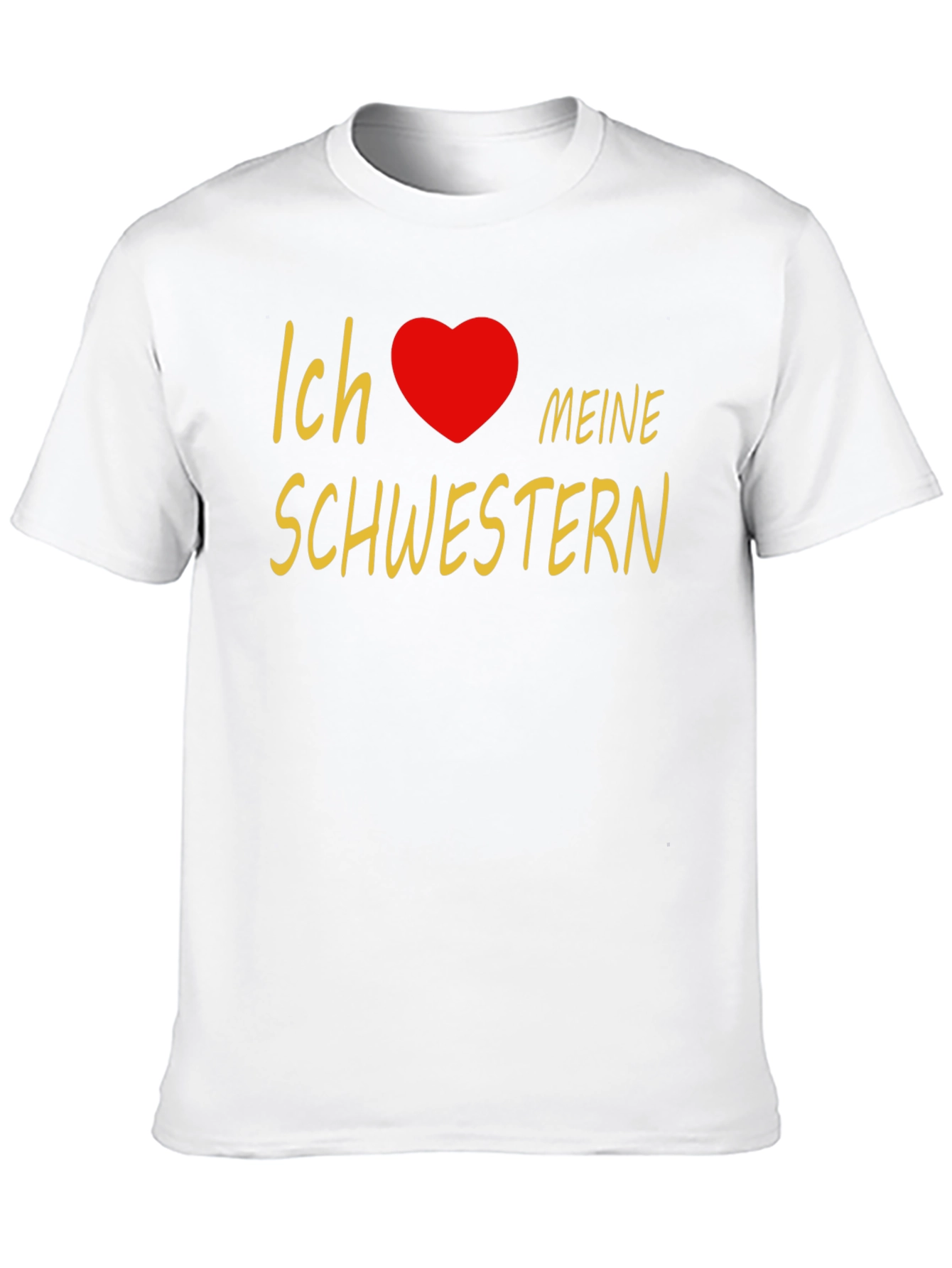 I Love My Sisters T-Shirt - Black Cotton Tee
