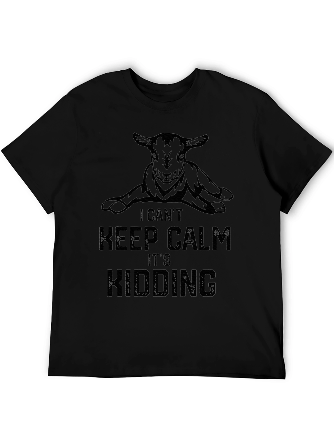 Funny Farm Animal T-Shirt - I Cant Keep Calm Its Kidding