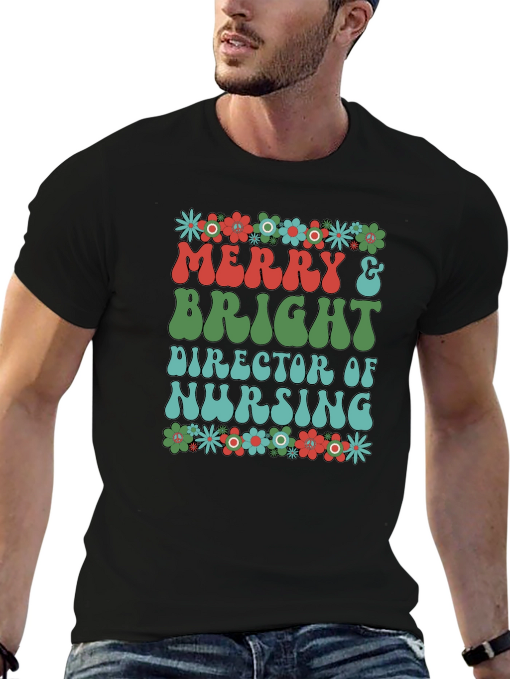 Merry & Bright Nurse T-Shirt